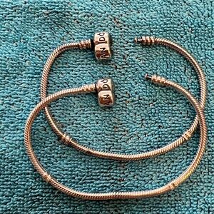 Pandora Moments Barrel Clasp Snake Chain Bracelet